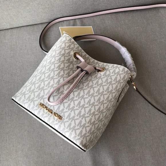 MK Women's Bag Portable Crossbody Bag Drawstring Bucket Bag - Picture 7 of 8